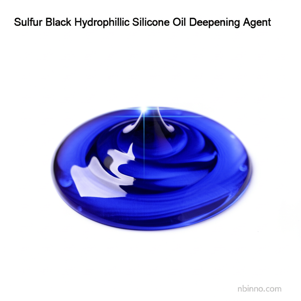 Sulfur Black Hydrophilic Silicone Oil Deepening Agent