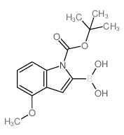 [4-methoxy-1-[(2-methylpropan-2-yl)oxycarbonyl]indol-2-yl]boronic acid_1000068-23-4
