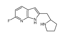 6-Fluoro-2-[(2R)-2-pyrrolidinylmethyl]-1H-pyrrolo[2,3-b]pyridine_1001069-57-3