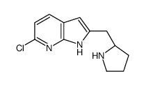 6-Chloro-2-[(2S)-2-pyrrolidinylmethyl]-1H-pyrrolo[2,3-b]pyridine_1001069-69-7