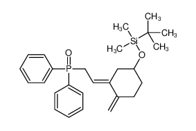 tert-butyl-[3-(2-diphenylphosphorylethylidene)-4-methylidenecyclohexyl]oxy-dimethylsilane_100858-27-3