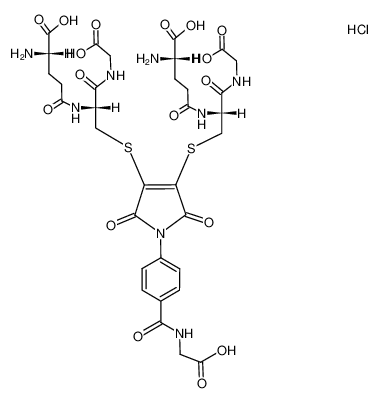 N-<2,3-Di-(S-Glutathionyl)-maleoyl>-4-amino-benzoyl-glycin*2HCl_101247-53-4