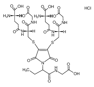 N-<2,3-Di-(S-Glutathionyl)-maleoyl>-α-aminobutyryl-glycin*2HCl_101247-54-5