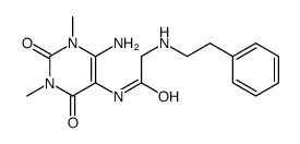 N-(4-amino-1,3-dimethyl-2,6-dioxopyrimidin-5-yl)-2-(2-phenylethylamino)acetamide_101269-40-3