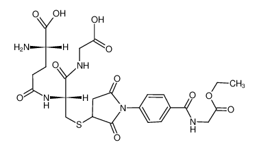 4-<S(Glutathionyl)-2-succinimido>-benzoyl-glycinethylester_101413-87-0