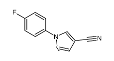 1-(4-fluorophenyl)pyrazole-4-carbonitrile_1015862-36-8
