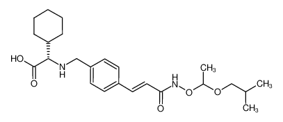 (2S)-cyclohexyl[(4-{(1E)-3-[(1-isobutoxyethoxy)amino]-3-oxoprop-1-en-1-yl}benzyl)amino]acetic acid_1018674-53-7