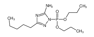 2-dipropoxyphosphoryl-5-pentyl-1,2,4-triazol-3-amine_101976-60-7