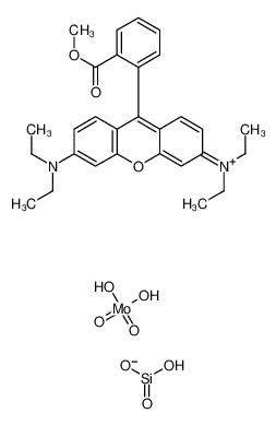 [6-(diethylamino)-9-(2-methoxycarbonylphenyl)xanthen-3-ylidene]-diethylazanium,dihydroxy(dioxo)molybdenum,hydroxy-oxido-oxosilane_102082-92-8