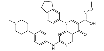 8-(2,3-Dihydro-1H-inden-5-yl)-N-methoxy-2-{[4-(1-methyl-4-piperid inyl)phenyl]amino}-5-oxo-5,8-dihydropyrido[2,3-d]pyrimidine-6-car boxamide_1023276-09-6