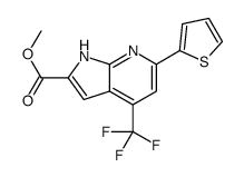 methyl 6-thiophen-2-yl-4-(trifluoromethyl)-1H-pyrrolo[2,3-b]pyridine-2-carboxylate_1027511-29-0