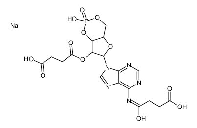 4-[[9-[7-(3-carboxypropanoyloxy)-2-hydroxy-2-oxo-4a,6,7,7a-tetrahydro-4H-furo[3,2-d][1,3,2]dioxaphosphinin-6-yl]purin-6-yl]amino]-4-oxobutanoic acid,sodium_102783-27-7