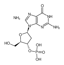 [5-(2-amino-6-oxo-3H-purin-9-yl)-2-(hydroxymethyl)oxolan-3-yl] dihydrogen phosphate,azane_102783-49-3