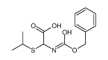 2-(phenylmethoxycarbonylamino)-2-propan-2-ylsulfanylacetic acid_103711-22-4