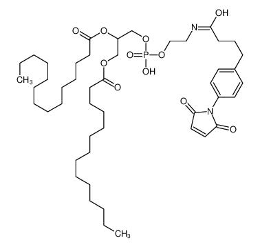 [3-[2-[4-[4-(2,5-dioxopyrrol-1-yl)phenyl]butanoylamino]ethoxy-hydroxyphosphoryl]oxy-2-tetradecanoyloxypropyl] tetradecanoate_103794-17-8
