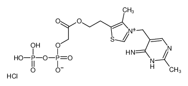 2-[3-[(4-amino-2-methylpyrimidin-5-yl)methyl]-4-methyl-1,3-thiazol-3-ium-5-yl]ethyl 2-[hydroxy(phosphonooxy)phosphoryl]oxyacetate,chloride_104114-88-7
