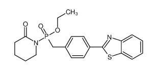 1-[[4-(1,3-benzothiazol-2-yl)phenyl]methyl-ethoxyphosphoryl]piperidin-2-one_104608-37-9