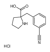 (2R)-2-[(3-cyanophenyl)methyl]pyrrolidine-2-carboxylic acid,hydrochloride_1049728-17-7