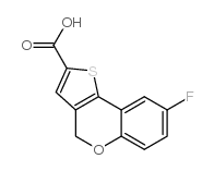 8-fluoro-4h-thieno[3,2-c]chromene-2-carboxylic acid_105799-81-3
