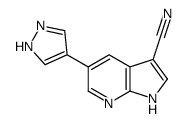 5-(1H-Pyrazol-4-yl)-1H-pyrrolo[2,3-b]pyridine-3-carbonitrile_1059171-10-6