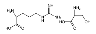 (2S)-2-amino-5-(diaminomethylideneamino)pentanoic acid,(2S)-2-amino-3-hydroxypropanoic acid_107408-09-3