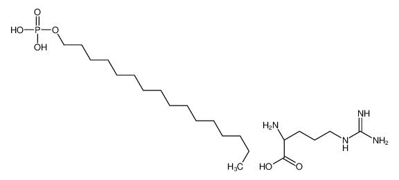 (2S)-2-amino-5-(diaminomethylideneamino)pentanoic acid,hexadecyl dihydrogen phosphate_107807-12-5