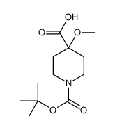 4-Methoxy-1-{[(2-methyl-2-propanyl)oxy]carbonyl}-4-piperidinecarb oxylic acid_1082042-29-2