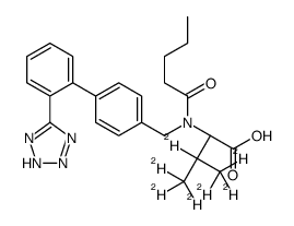 (2S)-3,4,4,4-tetradeuterio-2-[pentanoyl-[[4-[2-(2H-tetrazol-5-yl)phenyl]phenyl]methyl]amino]-3-(trideuteriomethyl)butanoic acid_1089736-72-0