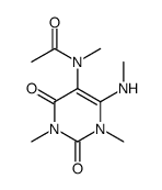 N-[1,3-Dimethyl-6-(methylamino)-2,4-dioxo-1,2,3,4-tetrahydro-5-py rimidinyl]-N-methylacetamide_110358-00-4