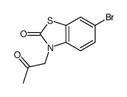 6-bromo-3-(2-oxopropyl)-1,3-benzothiazol-2-one_110817-94-2