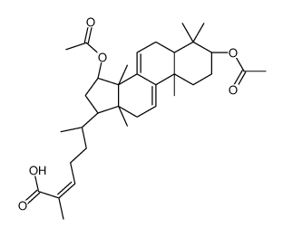 (E,6R)-6-[(3S,10S,13R,14R,15S,17R)-3,15-diacetyloxy-4,4,10,13,14-pentamethyl-2,3,5,6,12,15,16,17-octahydro-1H-cyclopenta[a]phenanthren-17-yl]-2-methylhept-2-enoic acid_112430-63-4