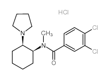 3,4-dichloro-N-methyl-N-(2-pyrrolidin-1-ylcyclohexyl)benzamide,hydrochloride_112465-94-8