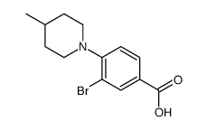 3-bromo-4-(4-methylpiperidin-1-yl)benzoic acid_1131594-40-5