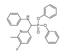 N-[diphenoxyphosphoryl-(5-fluoro-6-methylpyridin-2-yl)methyl]aniline_1132610-60-6