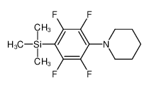 trimethyl-(2,3,5,6-tetrafluoro-4-piperidin-1-ylphenyl)silane_113827-85-3