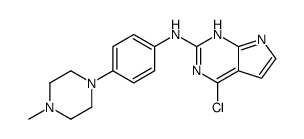 4-chloro-N-[4-(4-methylpiperazin-1-yl)phenyl]-7H-pyrrolo[2,3-d]pyrimidin-2-amine_1142946-17-5