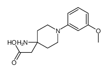 2-[4-amino-1-(3-methoxyphenyl)-4-piperidyl]acetic acid_1159983-31-9