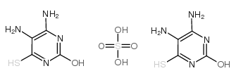 5,6-diamino-4-sulfanylidene-1H-pyrimidin-2-one,sulfuric acid_117043-64-8