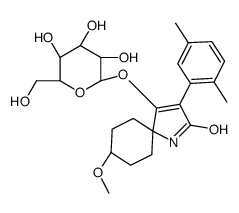 3-(2,5-dimethylphenyl)-8-methoxy-4-[(2S,3S,4R,5R,6R)-3,4,5-trihydroxy-6-(hydroxymethyl)oxan-2-yl]oxy-1-azaspiro[4.5]dec-3-en-2-one_1172614-86-6