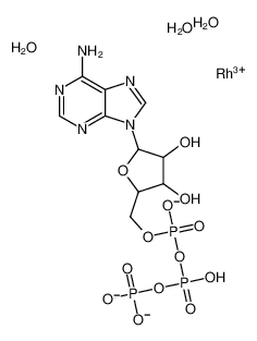 [[[5-(6-aminopurin-9-yl)-3,4-dihydroxyoxolan-2-yl]methoxy-oxidophosphoryl]oxy-oxidophosphoryl] phosphate,hydron,rhodium(3+),trihydrate_117405-93-3