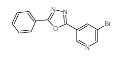 2-(5-Bromopyridin-3-yl)-5-phenyl-1,3,4-oxadiazole_1187385-63-2