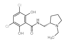 3,5-dichloro-N-[(1-ethylpyrrolidin-2-yl)methyl]-2,6-dihydroxybenzamide_119670-11-0