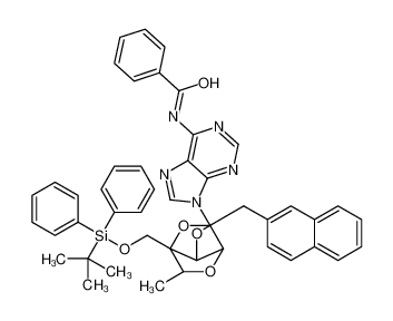 N-[9-[(1R,3S,4S,6R,7S)-4-[[tert-butyl(diphenyl)silyl]oxymethyl]-3-methyl-7-(naphthalen-2-ylmethoxy)-2,5-dioxabicyclo[2.2.1]heptan-6-yl]purin-6-yl]benzamide_1197033-10-5