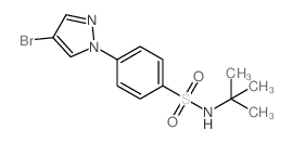 4-(4-Bromo-1H-pyrazol-1-yl)-N-(tert-butyl)benzenesulfonamide_1199773-25-5