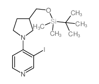 4-(3-((tert-Butyldimethylsilyloxy)methyl)pyrrolidin-1-yl)-3-iodopyridine_1203498-95-6