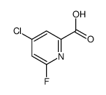 4-chloro-6-fluoropyridine-2-carboxylic acid_1211590-74-7