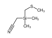 2-[dimethyl(methylsulfanylmethyl)silyl]acetonitrile_121221-45-2