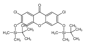 3,6-bis[[tert-butyl(dimethyl)silyl]oxy]-2,7-dichloroxanthen-9-one_121714-20-3