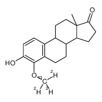 (8R,9S,13S,14S)-3-hydroxy-13-methyl-4-(trideuteriomethoxy)-7,8,9,11,12,14,15,16-octahydro-6H-cyclopenta[a]phenanthren-17-one_1217437-34-7