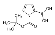 (1-(tert-Butoxycarbonyl)-1H-pyrazol-5-yl)boronic acid_1217500-54-3